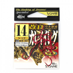 Крючки на камбалу Sasame KK-02 #14 Red