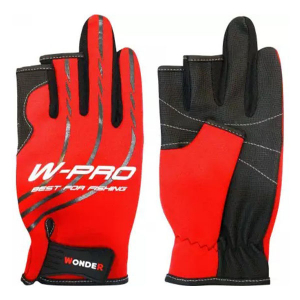 Перчатки без трех пальцев Wonder W-PRO Red XL